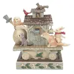 PRE PRODUCTION SAMPLE - Jim Shore Heartwood Creek White Woodland - Snowman Caboose