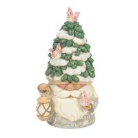 Jim Shore Heartwood Creek Gnomes - White Woodland With Evergreen Tree Hat