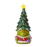 Dr Seuss The Grinch by Jim Shore - Grinch Gnome with Tree Hat
