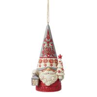 Jim Shore Heartwood Creek - 11.5cm Gnome With Tree Hanging Ornament