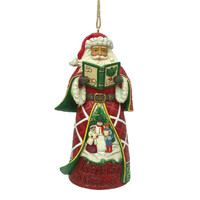 Jim Shore Heartwood Creek - Caroling Santa Hanging Ornament