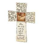 Joseph's Studio Baptism/Christening Wall Cross - Jesus Loves Me