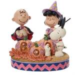 PRE PRODUCTION SAMPLE - Peanuts by Jim Shore - Halloween Gang Light Up Figurine