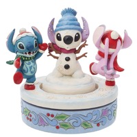 Jim Shore Disney Traditions - Stitch & Angel - Snowy Shenanigans Christmas Figurine