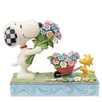 Peanuts by Jim Shore - Snoopy & Woodstock Flowers