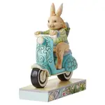 Jim Shore Heartwood Creek - Easter Bunny on Scooter