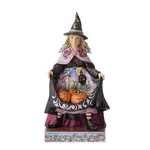 Jim Shore Heartwood Creek Halloween - Witch with Pumpkins Skirt