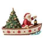Jim Shore Heartwood Creek Coastal Collection - Santa in Boat with Tree