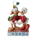 Jim Shore Disney Traditions - Donald & Daisy Mistletoe