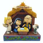 PRE PRODUCTION SAMPLE - Peanuts by Jim Shore - Nativity Christmas Pageant Light Up Scene