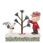 Peanuts by Jim Shore - Snoopy & Charlie Brown with Tree
