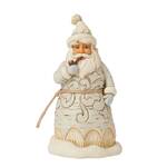 PRE PRODUCTION SAMPLE - Jim Shore Heartwood Creek White Woodland - Carved Santa with Pipe