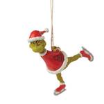 PRE PRODUCTION SAMPLE - Dr Seuss The Grinch by Jim Shore - Grinch Ice Skating Hanging Ornament