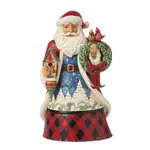 Jim Shore Heartwood Creek Highland Glen - Santa with Birdhouse