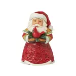 Jim Shore Heartwood Creek - Santa with Cardinal Mini Figurine