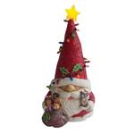 Jim Shore Heartwood Creek - Gnome Santa Wrapped in Lights LED Figurine