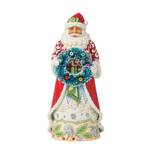 PRE PRODUCTION SAMPLE - Jim Shore Heartwood Creek - Santa with Sisal Wreath
