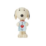 Peanuts by Jim Shore - Snoopy with Love Sign Mini Figurine