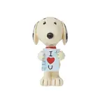 Peanuts by Jim Shore - Snoopy with Love Sign Mini Figurine