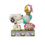PRE PRODUCTION SAMPLE - Peanuts by Jim Shore - Snoopy & Woodstock Stacked Eggs