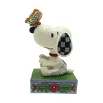Peanuts by Jim Shore - Snoopy Butterfly on Nose