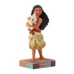 Jim Shore Disney Traditions - Moana Holding Pua - Wayfinder's Best Friend