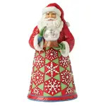 Jim Shore Heartwood Creek - Santa Holding Mini Globe