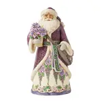 Jim Shore Heartwood Creek Royal Holiday Cheer - Purple Santa