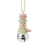 Jim Shore Heartwood Creek Sweets - Snowman on Bell Hanging Ornament