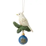 Jim Shore Heartwood Creek Twilight Blue - Blue & Gold Dove Hanging Ornament