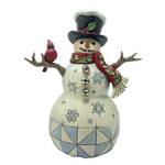 Jim Shore Heartwood Creek - Snowman with Top Hat & Cardinal