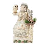 Jim Shore Heartwood Creek White Woodland - Snowman with Basket