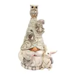 Jim Shore Heartwood Creek White Woodland - Gnome with Animals