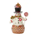 Jim Shore Heartwood Creek Gingerbread Christmas - Snowman with Sweets Hat