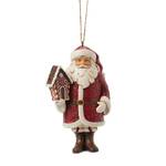 Jim Shore Heartwood Creek Gingerbread Christmas - Santa Hanging Ornament