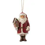 Jim Shore Heartwood Creek Gingerbread Christmas - Santa Hanging Ornament