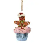 Jim Shore Heartwood Creek Gingerbread Christmas - Cupcake Hanging Ornament