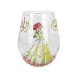 Disney Lolita Stemless Wine Glass - Belle 'Choose to Dream' 