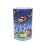 Jim Shore Heartwood Creek - Santa in Sleigh Candle Sleeve