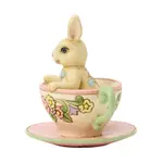 Jim Shore Heartwood Creek - Bunny in Teacup Mini Figurine