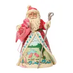 Jim Shore Heartwood Creek Coastal Christmas - Santa with Flamingo