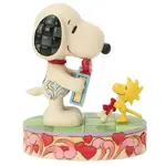 Peanuts by Jim Shore - Snoopy with Woodstock and Gifts
