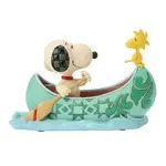 Peanuts by Jim Shore - Snoopy and Woodstock in Canoe
