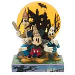 Jim Shore Disney Traditions - Lonesome Ghosts LED - Look Out! Ghosts!