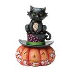 Jim Shore Heartwood Creek Halloween - Black Cat on Top Hat