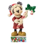 Jim Shore Disney Traditions - Mickey Mouse with Candy Cane - Peppermint Magic