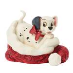 Jim Shore Disney Traditions - 101 Dalmatians - Santa Hat