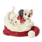 Jim Shore Disney Traditions - 101 Dalmatians - Santa Hat