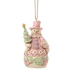 Jim Shore Heartwood Creek Sweets - Snowman with Tree Hanging Ornament