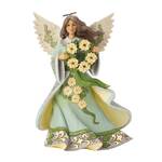 Jim Shore Heartwood Creek Opal & Moss - Angel Poinsettia